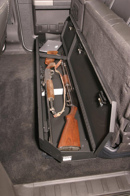 Rear Underseat Lockbox - 03-16 F-250/350/450/550 Super Duty w/ Crew Cab Requires Removal of Factory Underseat Trays/Boxes Black Products Tuffy Security-6