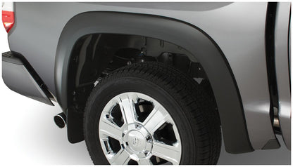 Black OE Style Smooth Finish 4-Piece Fender Flare Set For 2007-2013 Toyota Tundra W/Factory Mudflap Bushwacker-1