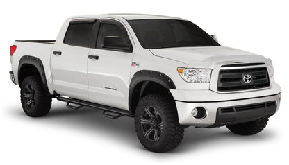 Black Pocket/Rivet Style Smooth Finish 4-Piece Fender Flare Set For 2007-2013 Toyota Tundra Bushwacker-3