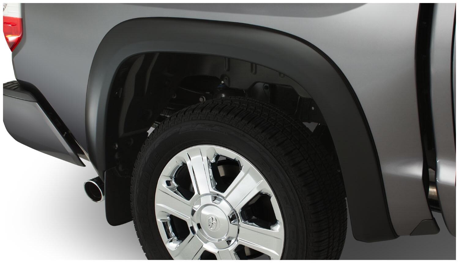 Black OE Style Smooth Finish 4-Piece Fender Flare Set For 2014-2021 Toyota Tundra Bushwacker-2