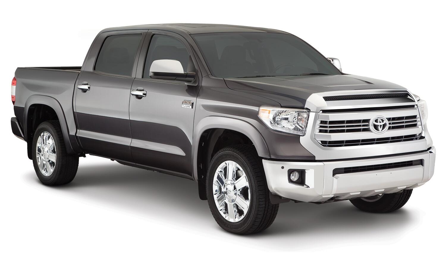 Black OE Style Smooth Finish 4-Piece Fender Flare Set For 2014-2021 Toyota Tundra Bushwacker-3