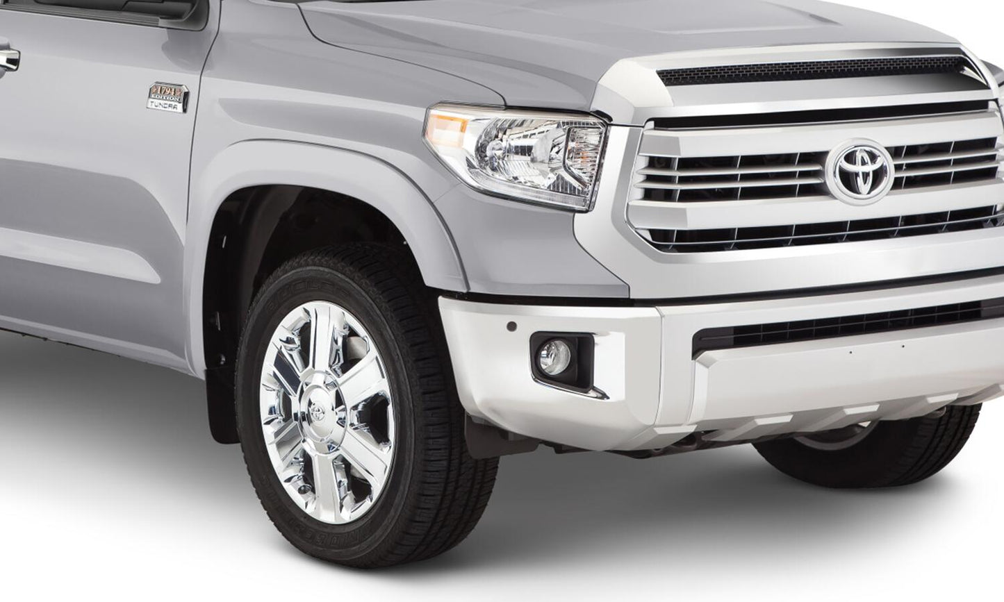 Oe Style Color Matched Silver Sky Metallic 4-Piece Fender Flare Set For 2019-2021 Toyota Tundra, Must Remove Mudflaps Bushwacker-1
