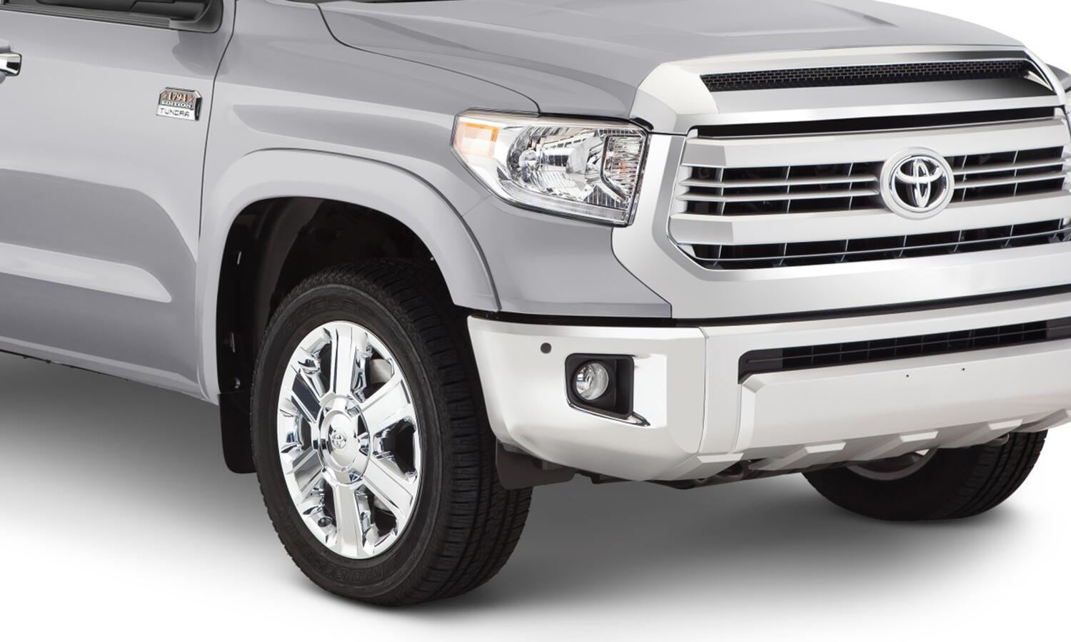 Oe Style Color Matched Silver Sky Metallic 4-Piece Fender Flare Set For 2019-2021 Toyota Tundra, Must Remove Mudflaps Bushwacker-1