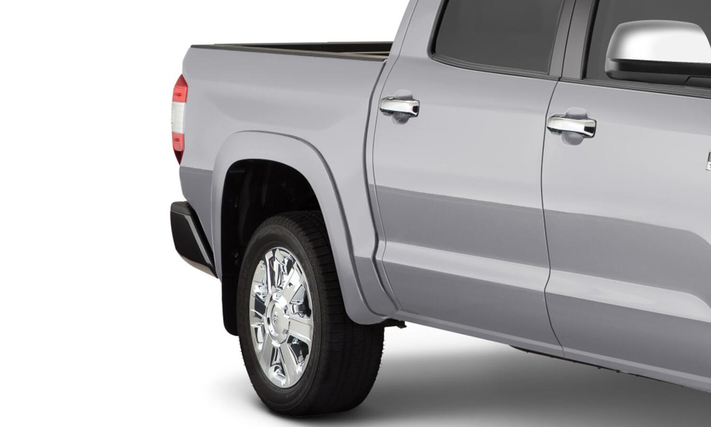 Oe Style Color Matched Silver Sky Metallic 4-Piece Fender Flare Set For 2019-2021 Toyota Tundra, Must Remove Mudflaps Bushwacker-2