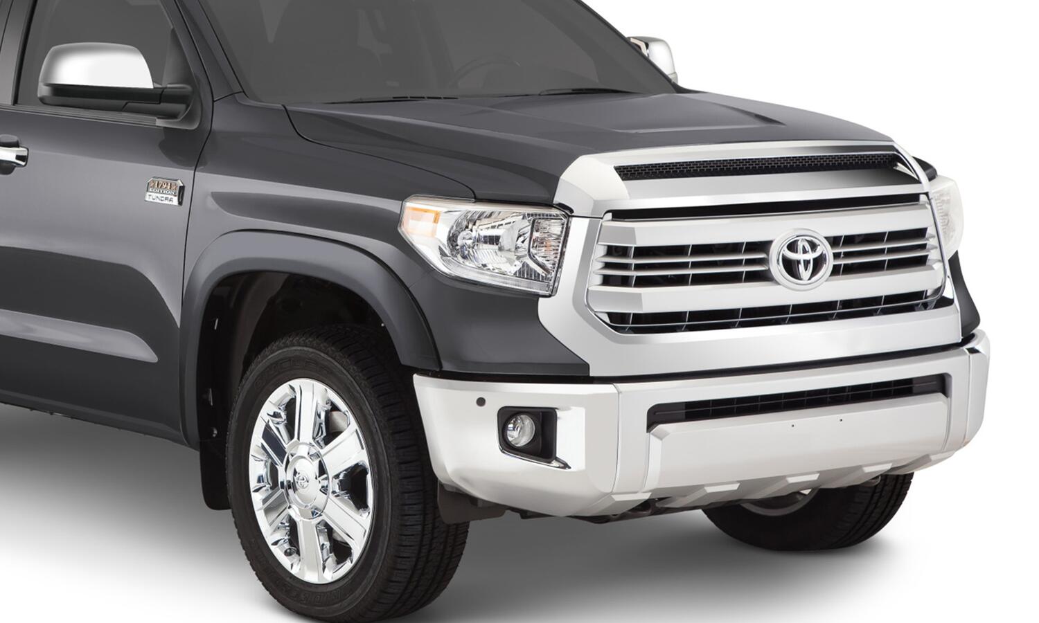 Oe Style Color Matched Magnetic Grey Metallic 4-Piece Fender Flare Set For 2019-2021 Toyota Tundra, Must Remove Mudflaps Bushwacker-1