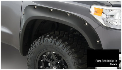 Pocket/Rivet Style Color Matched Black 4-Piece Fender Flare Set For 2016-2018 Toyota Tundra Bushwacker-1