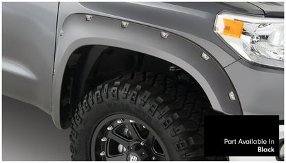 Pocket/Rivet Style Color Matched Black 4-Piece Fender Flare Set For 2016-2018 Toyota Tundra Bushwacker-2