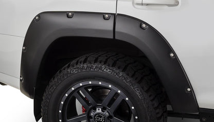 Black Pocket/Rivet Style Smooth Finish 4-Piece Fender Flare Set For 2014-2022 Toyota 4Runner (Excludes Limited) Bushwacker-2