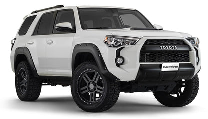 Black Pocket/Rivet Style Smooth Finish 4-Piece Fender Flare Set For 2014-2022 Toyota 4Runner (Excludes Limited) Bushwacker-3