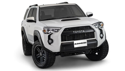 Black Pocket/Rivet Style Smooth Finish 4-Piece Fender Flare Set For 2014-2022 Toyota 4Runner (Excludes Limited) Bushwacker-4