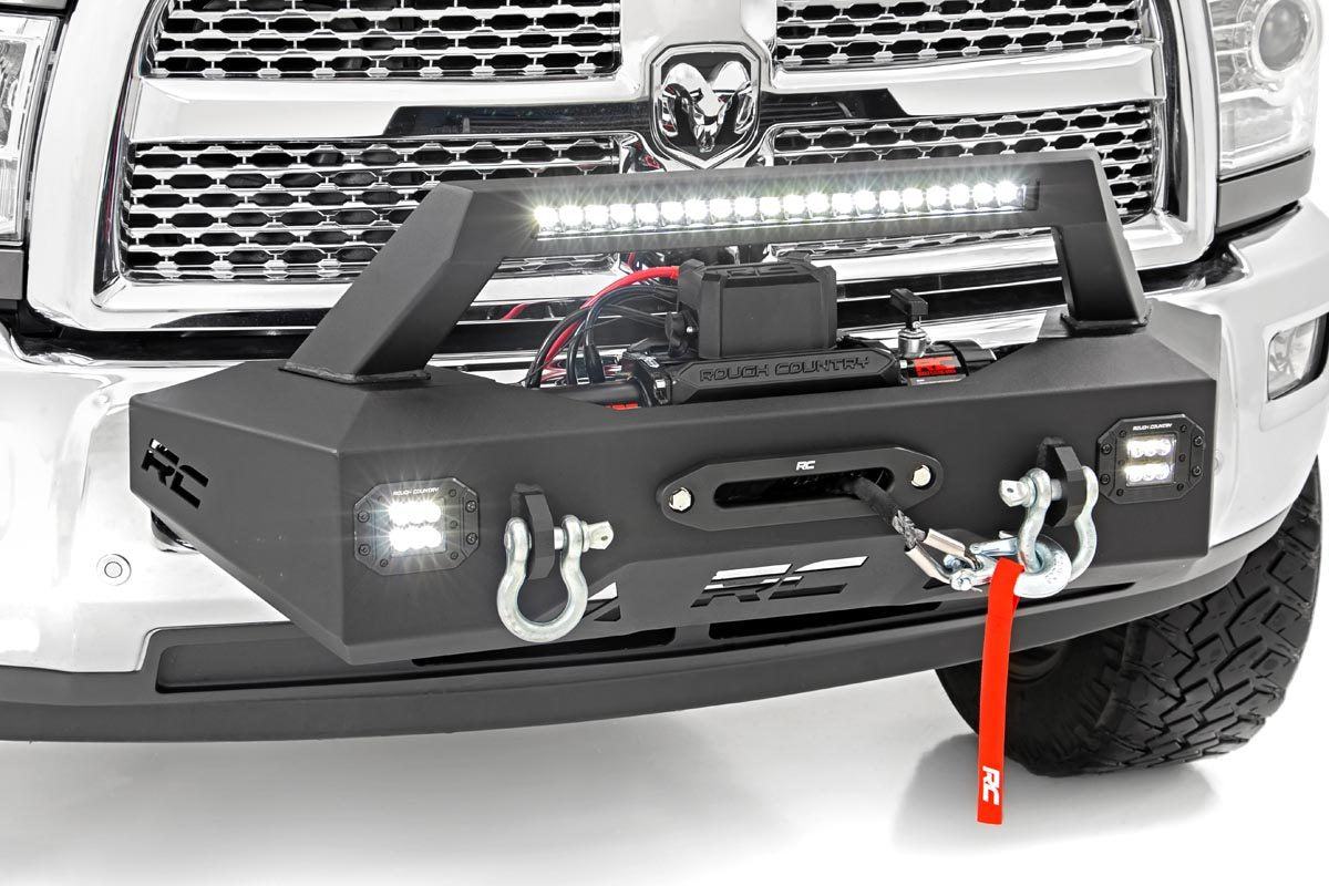 EXO Winch Mount Kit Ram 2500 2WD/4WD (2014-2018) Rough Country-2