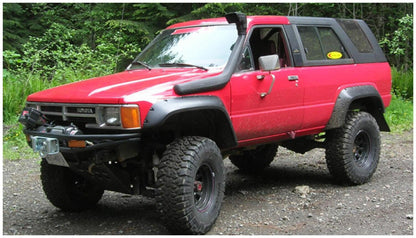 Black Cutout Style Smooth Finish Front Fender Flares For 1984-1988 Toyota Pickup Bushwacker-1