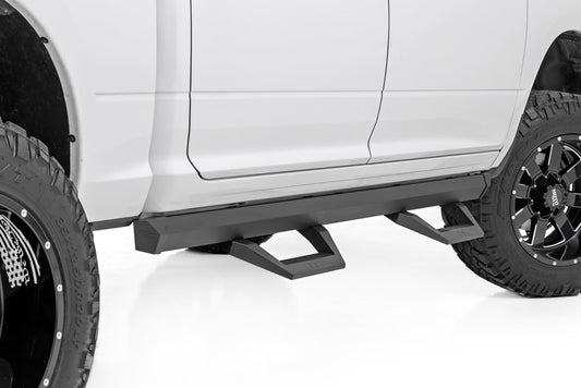 SRX2 Adj Aluminum Step Crew Cab Ram 1500/2500/3500 2WD/4WD (2010-2018 & Classic) Rough Country-1