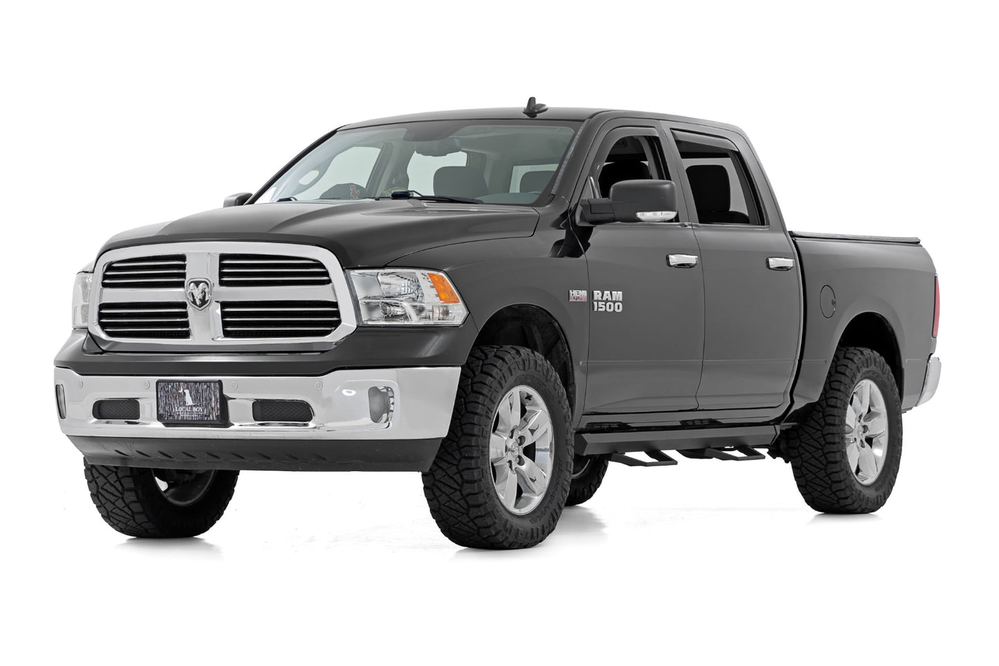 SRL2 Adj Aluminum Step Crew Cab Ram 1500/2500/3500 2WD/4WD (2010-2018 & Classic) Rough Country-1