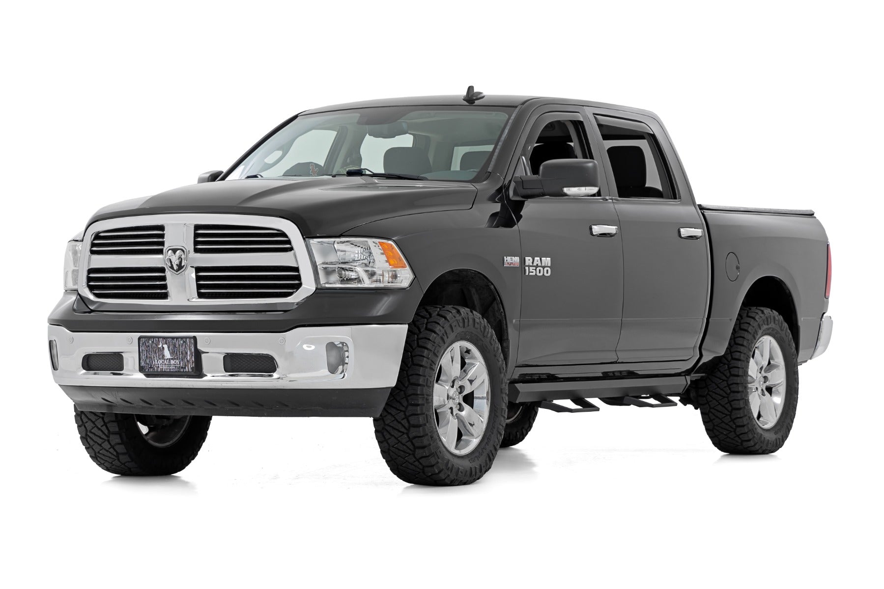 SRL2 Adj Aluminum Step Crew Cab Ram 1500/2500/3500 2WD/4WD (2010-2018 & Classic) Rough Country-1