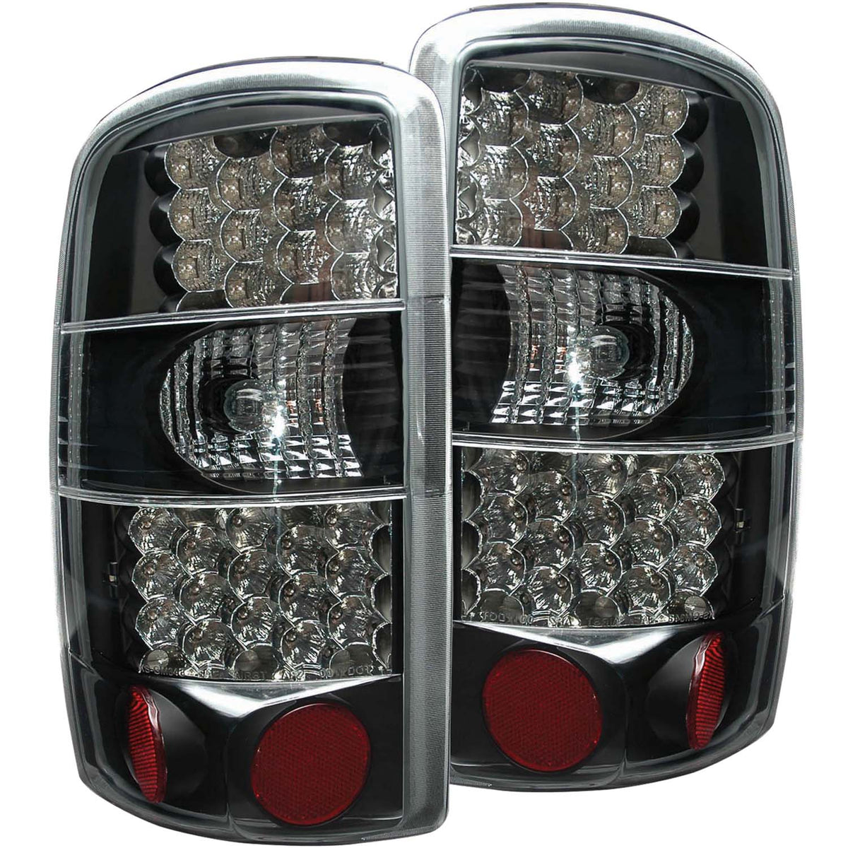 Tail Light Set LED Clear Lens Black Housing Pair Does Not Fit Barn Door Models Chevrolet Suburban 1500/2500/Tahoe 2000-2006, GMC Yukon/XL 1500/XL 2500 2000-2006 AnzoUSA