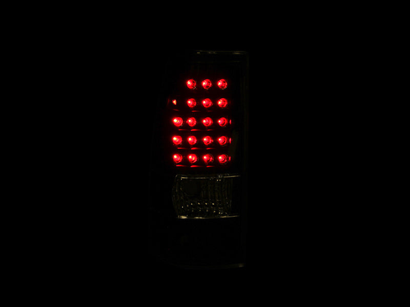 Tail Light Set LED Clear Lens Black Housing Pair This Housing Has 4 Socket Ports Chevrolet Silverado 1500/1500 HD/2500 HD/3500 2003-2007, 2500 2003-2006 AnzoUSA-2