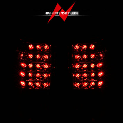 Tail Light Set LED Red/Clear Lens Pair Does Not Fit 3500 Series Or Stepside Models Chevrolet Silverado 1500/2500 1999-2007, 2500 HD 2001-2007, 3500 HD 2007, GMC Sierra 1500 1999-2007, 2500 1999-2004 AnzoUSA-8