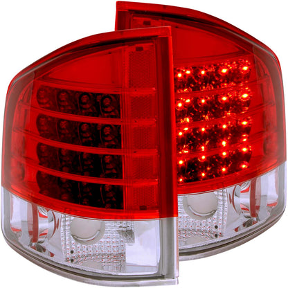 Tail Light Set LED Red/Clear Lens Pair S10/Sonoma 1994-2004 AnzoUSA