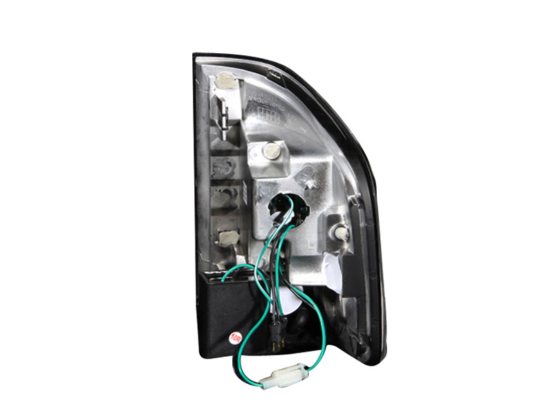 Tail Light Set LED Clear Lens Black Housing Pair S10/Sonoma 1994-2004 AnzoUSA-1