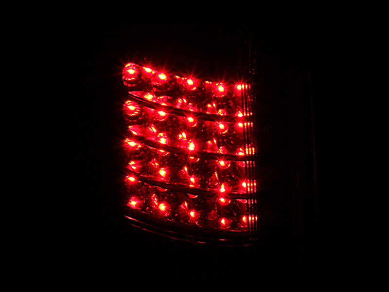 Tail Light Set LED Clear Lens Black Housing Pair S10/Sonoma 1994-2004 AnzoUSA-2