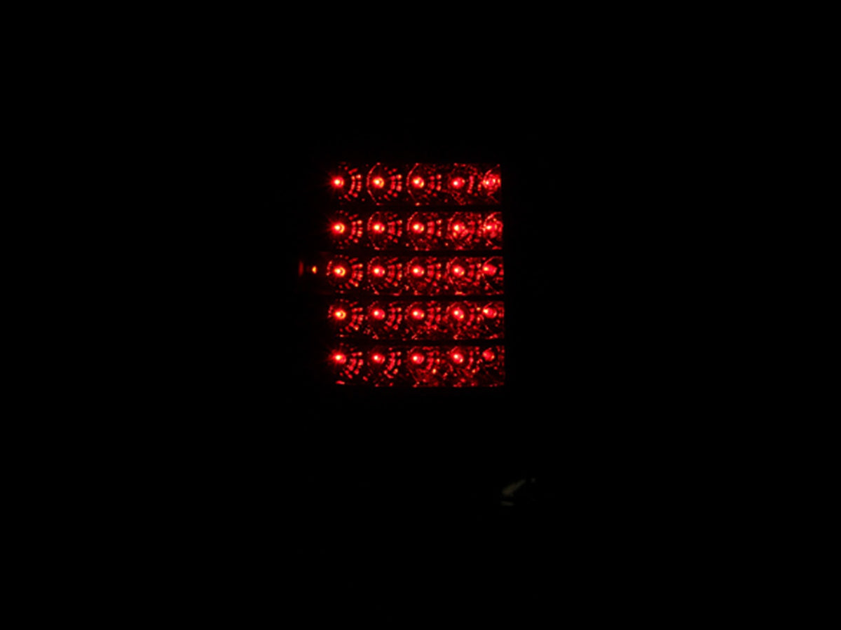 Tail Light Set LED Clear Lens Black Housing Pair Ford Expedition 1997-2002 AnzoUSA-2