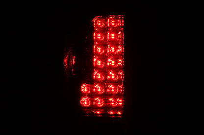 Tail Light Set LED Taillights Red/Clear Nissan Frontier 2005-2021, Suzuki Equator 2009-2012 AnzoUSA-2