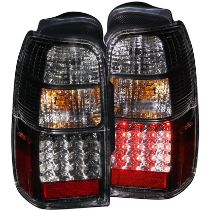 Tail Light Set LED Clear Lens Black Housing Pair Toyota 4Runner 2001-2002 AnzoUSA