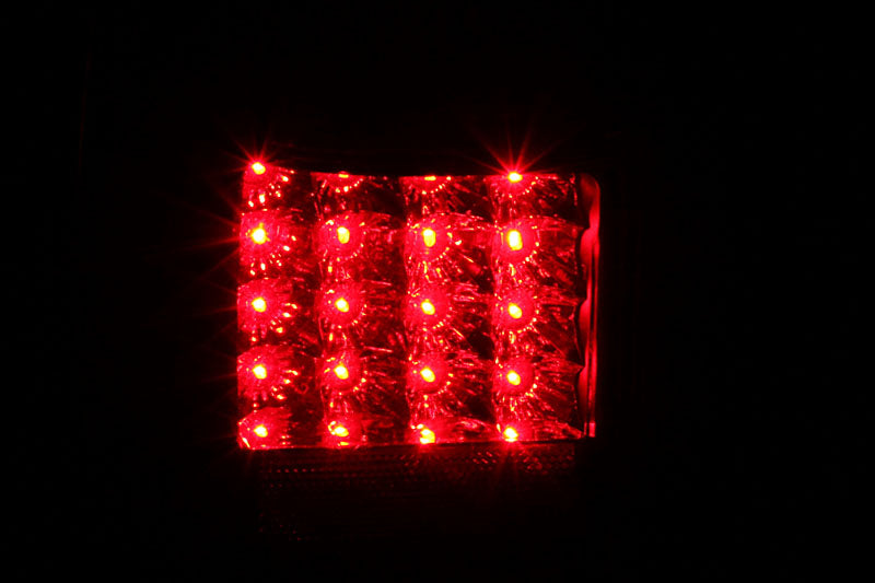 Tail Light Set LED Clear Lens Black Housing Pair Toyota 4Runner 2001-2002 AnzoUSA-2