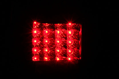 Tail Light Set LED Clear Lens Black Housing Pair Toyota 4Runner 2001-2002 AnzoUSA-2