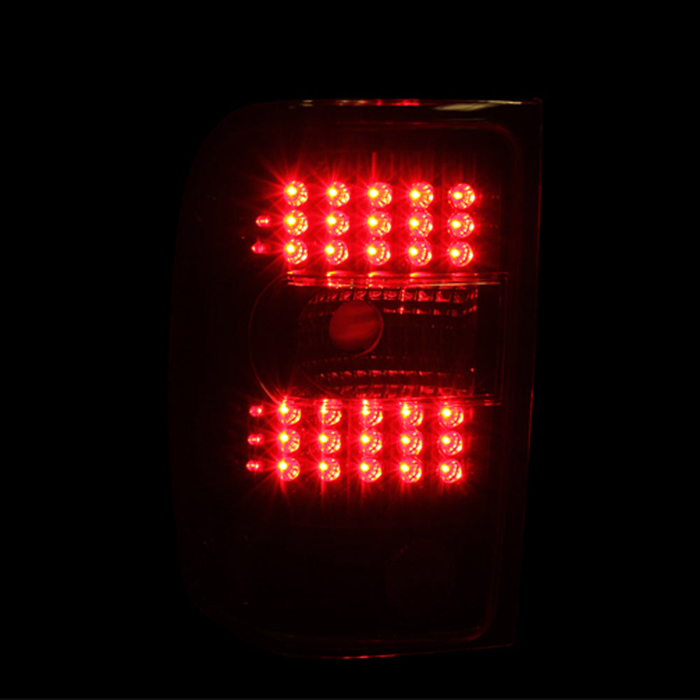 Tail Light Set LED Clear Lens Black Housing Pair Does Not Fit Ranger Stx Models Ford Ranger 2001-2011 AnzoUSA-2