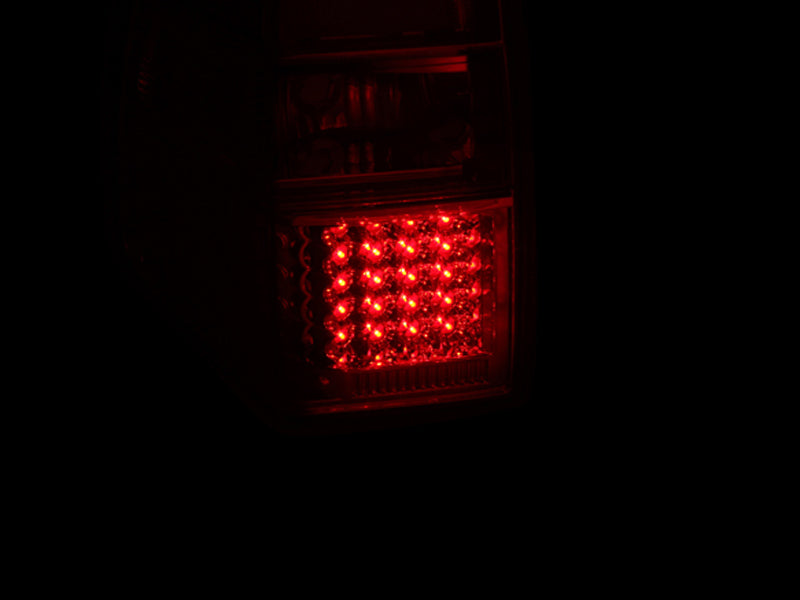 Tail Light Set LED Clear Lens Chrome Housing Pair Ford Expedition 2007-2017 AnzoUSA-1