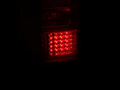 Tail Light Set LED Clear Lens Chrome Housing Pair Ford Expedition 2007-2017 AnzoUSA-2