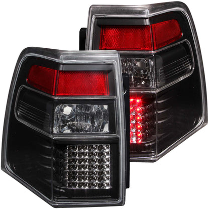 Tail Light Set LED Clear Lens Black Housing Pair Ford Expedition 2007-2017 AnzoUSA