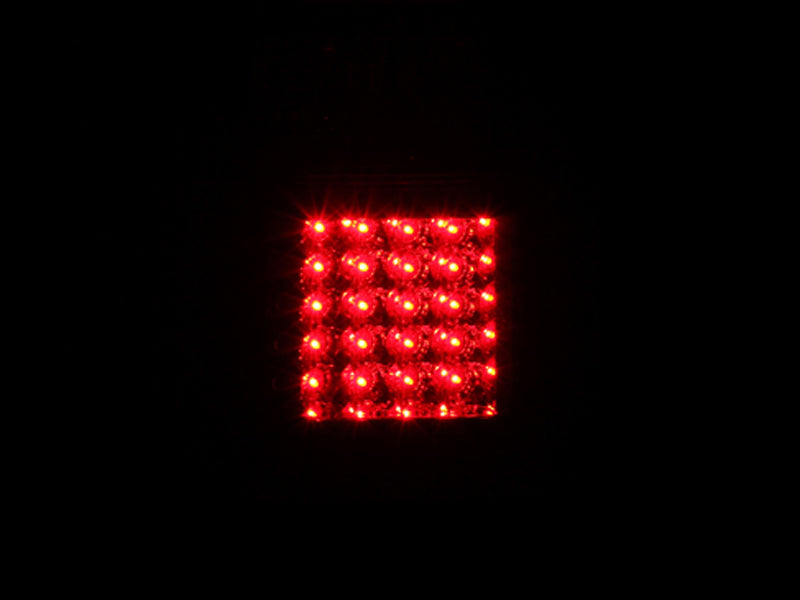 Tail Light Set LED Clear Lens Black Housing Pair Ford Expedition 2007-2017 AnzoUSA-2