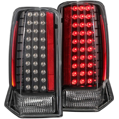 Tail Light Set LED Clear Lens Black Housing Pair Does Not Fit Escalade Ext Models Cadillac Escalade 2002-2006, Cadillac Escalade ESV 2003-2006 AnzoUSA