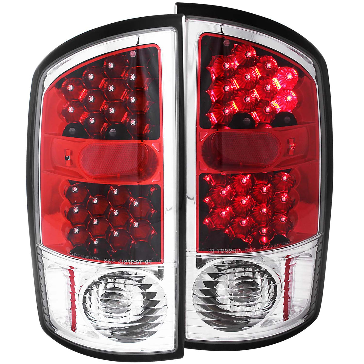 Tail Light Set Red/Clear Lens Pair Dodge Ram 1500 2002-2006, 2500/3500 2003-2006 AnzoUSA