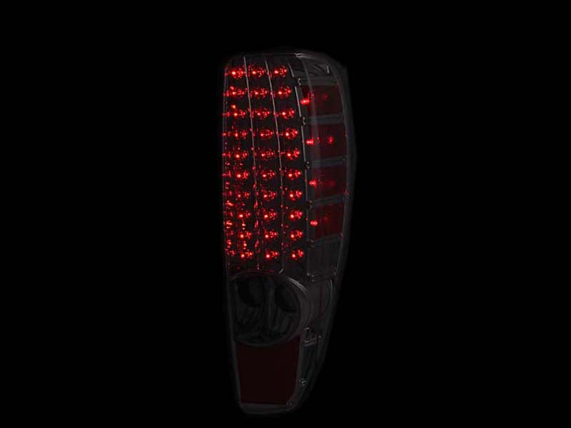 Tail Light Set LED Clear Lens Black Housing Pair Colorado/Canyon 2004-2012 AnzoUSA-2