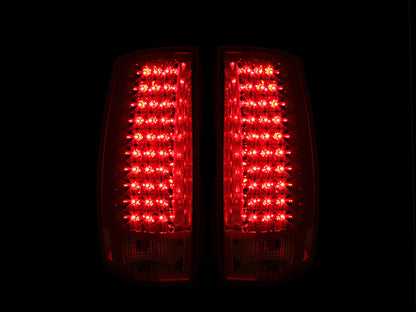 Tail Light Set LED Red/Clear Lens G4 Pair Chevrolet Suburban 1500/Tahoe 2007-2014, Suburban 2500/Yukon XL 2500 2007-2013, Yukon/XL 1500 2007-2014 AnzoUSA-2