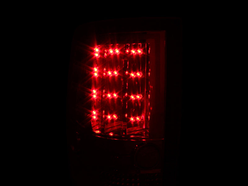 Tail Light Set LED Clear Lens Black Housing Pair Does Not Fit Models With Stock LED Tail Lights Ram 1500/2500/3500 2009-2018 AnzoUSA-2