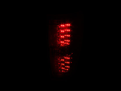 Tail Light Set LED Red/White Clear Lens Chrome Housing Pair Ford F-150 2009-2014 AnzoUSA-2