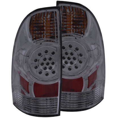 Tail Light Set LED Smoke Lens Pair Toyota Tacoma 2005-2015 AnzoUSA