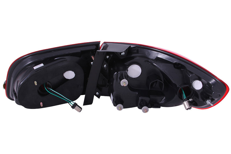 Tail Light Set LED Smoke Lens Pair 4 Pc. Hyundai Santa Fe 2007-2012 AnzoUSA-1