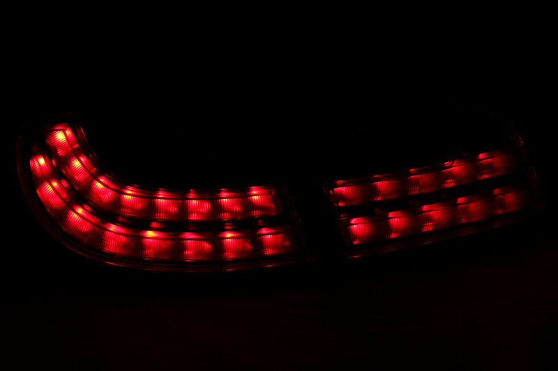 Tail Light Set LED Smoke Lens Pair 4 Pc. Hyundai Santa Fe 2007-2012 AnzoUSA-2