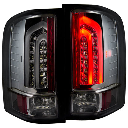 Tail Light Set LED Smoke Lens G2 Pair Chevrolet Silverado 1500 2007-2013, 2500 HD/3500 HD 2007-2014, 3500 2007 AnzoUSA