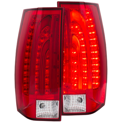 Tail Light Set LED Red/Smoke Lens G5 Escalade Look Pair Tahoe/Yukon 1992-2015, GMC Yukon XL 2015, XL 1500 2000-2014, GMC Yukon XL 2500 2000-2013 AnzoUSA