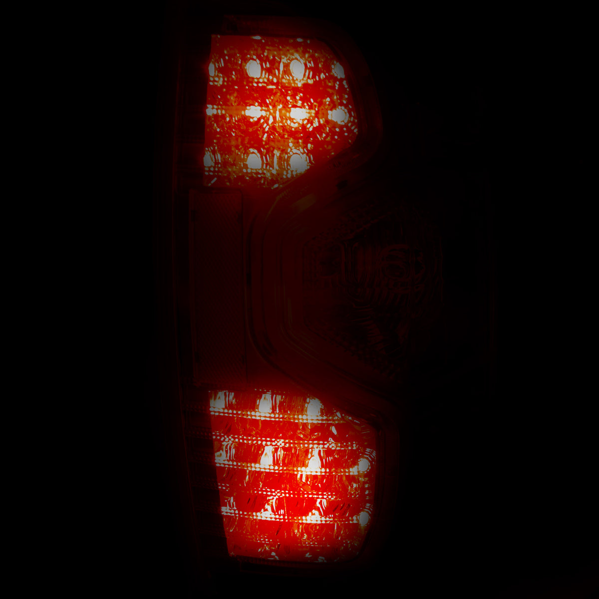 Tail Light Set LED Clear Lens Chrome Housing Pair Toyota Tundra 2014-2015 AnzoUSA-2