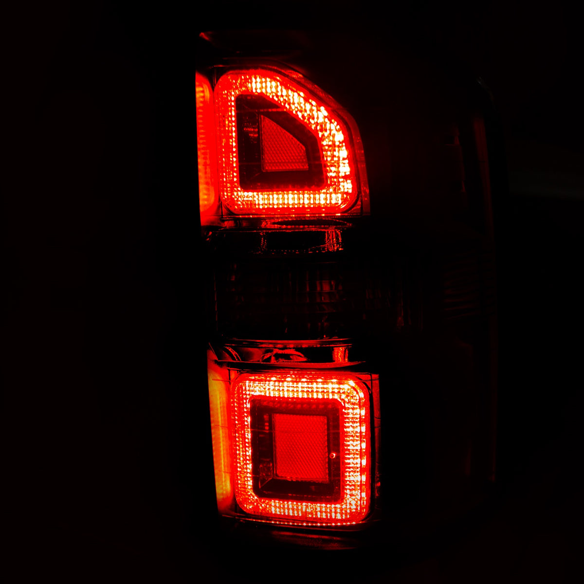 Tail Light Set LED Red/Clear Lens G2 Pair GMC Sierra 1500/2500 HD 2014-2015 AnzoUSA-2