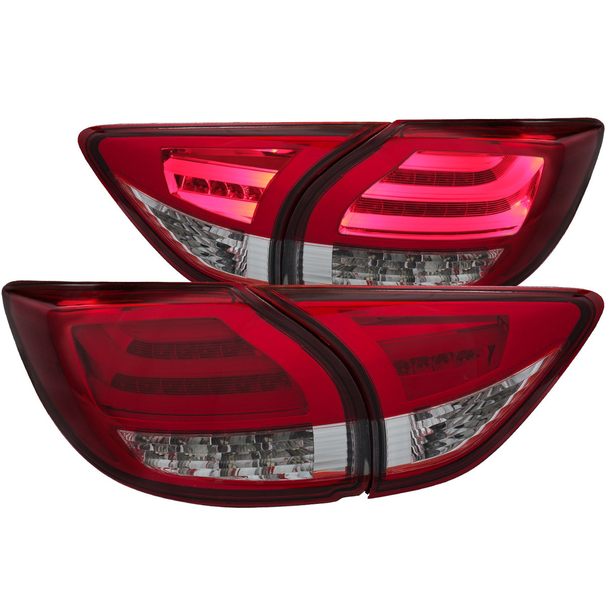 Tail Light Set LED Red/Clear Lens Pair Mazda CX-5 2013-2015 AnzoUSA