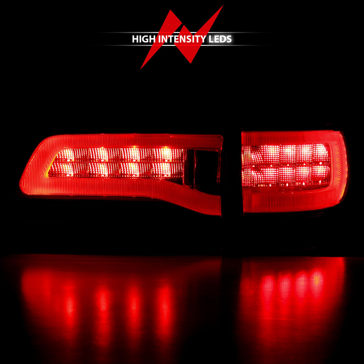 Tail Light Set LED Red/Smoke Lens Red/White Light Jeep Grand Cherokee 2014-2021, Cherokee WK 2022 AnzoUSA-5